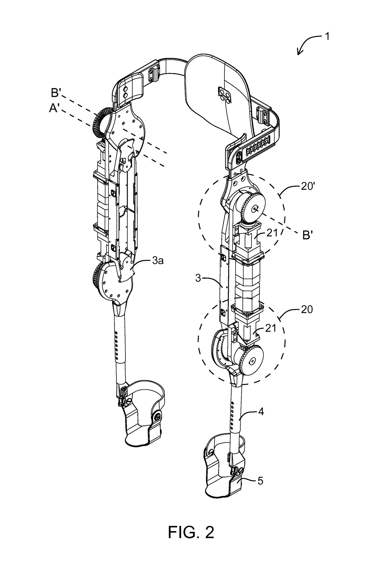 Transmission assembly for use in an exoskeleton apparatus