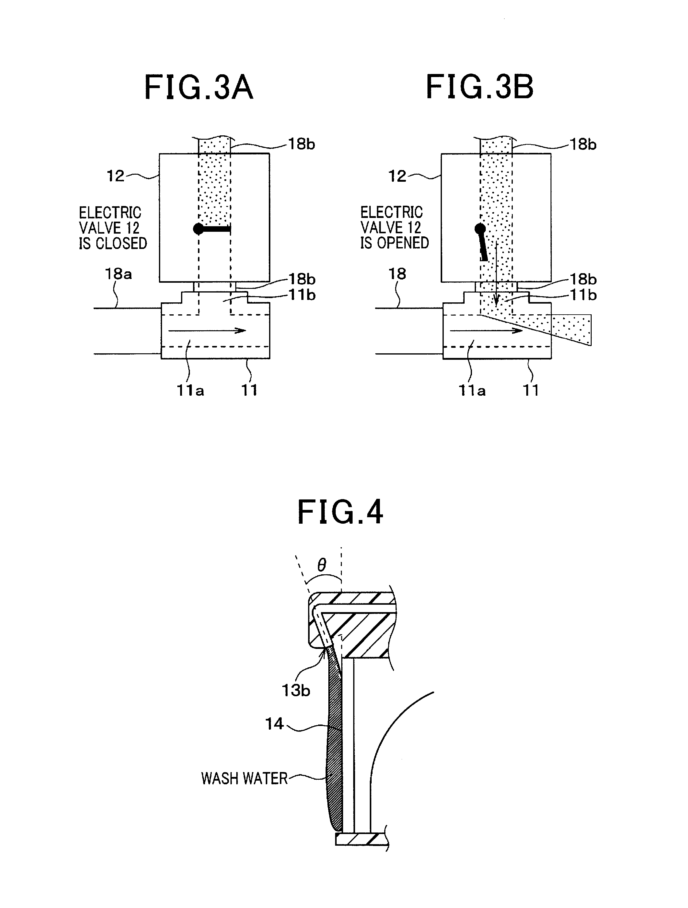 Camera washing device for camera lens