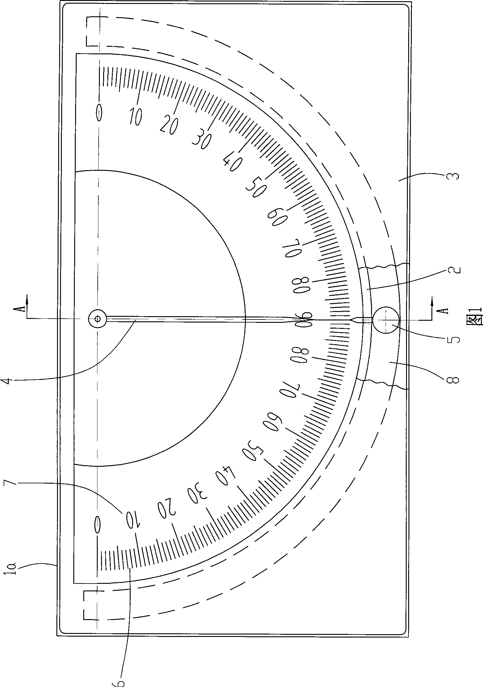 Front inclination angle measurement mechanism for motorcycle