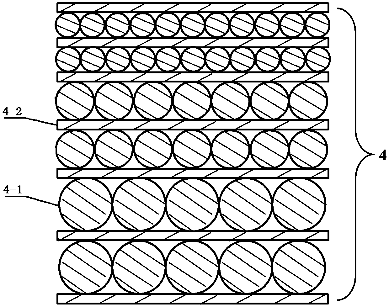 P-type laminated graded band gap silicon quantum dot multilayer film, preparation method and application thereof