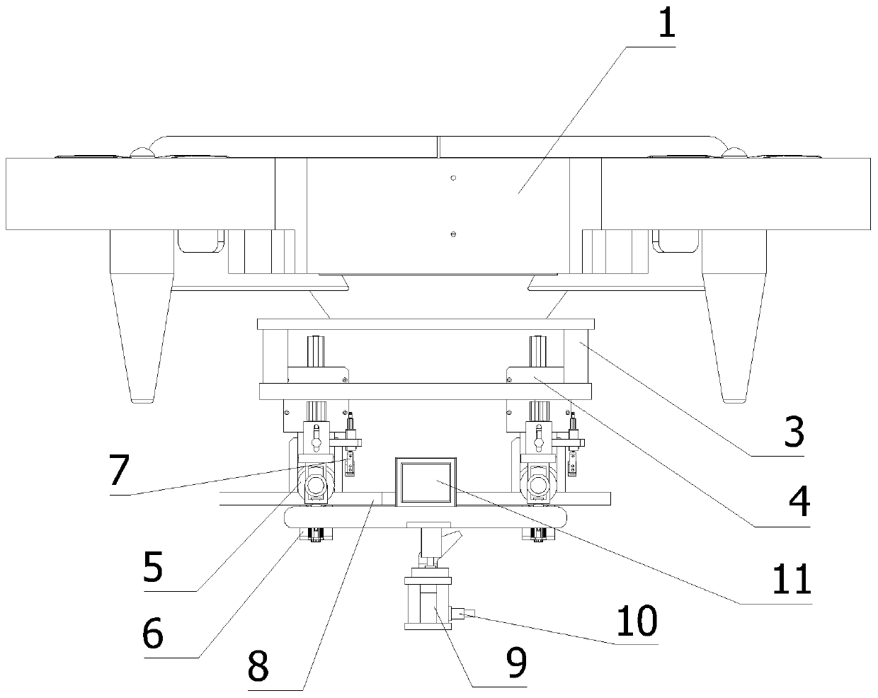 Cleaning mechanism of power grid remote control robot