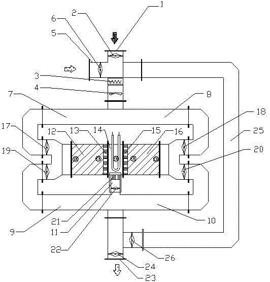 VOCS waste gas treatment device and VOCS waste gas treatment method