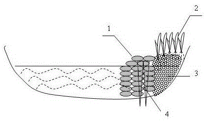 A method for in situ treatment of river and lake sediment