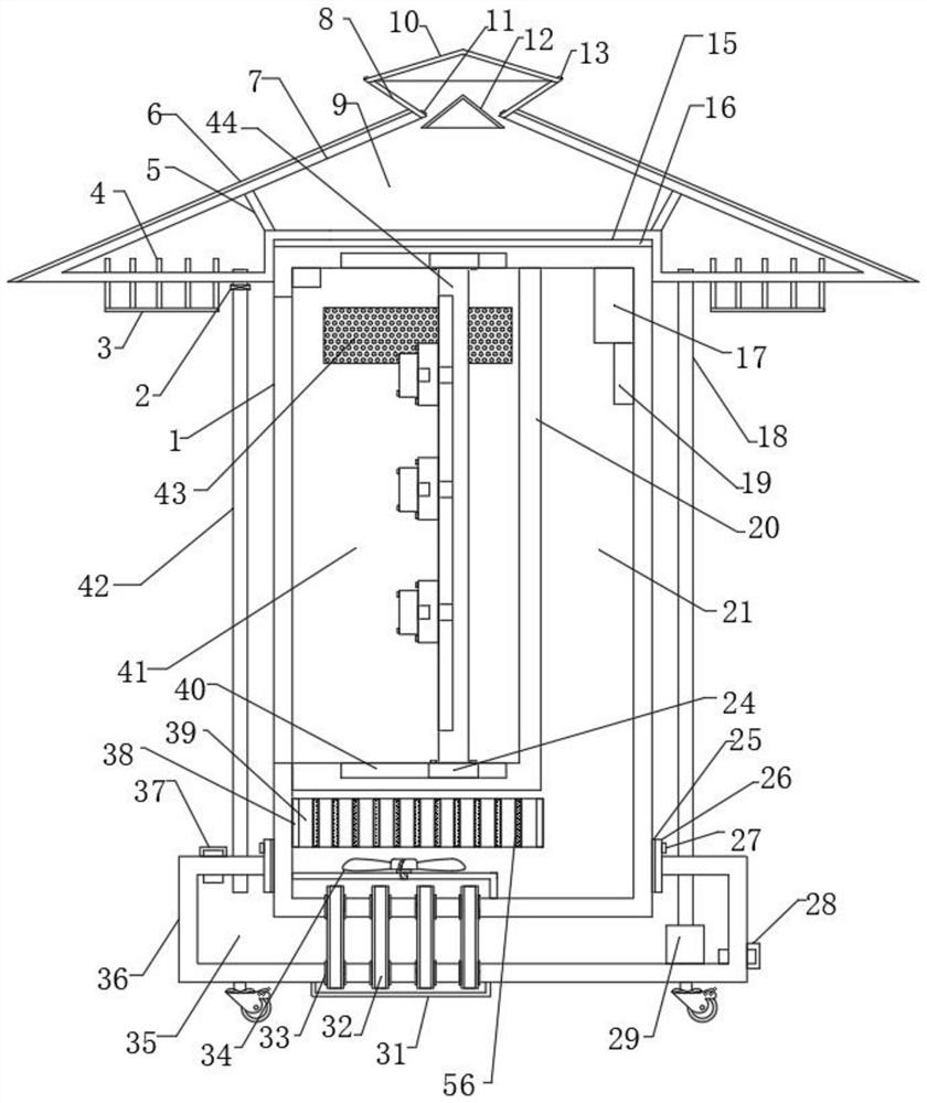 Low-voltage intelligent power switch cabinet