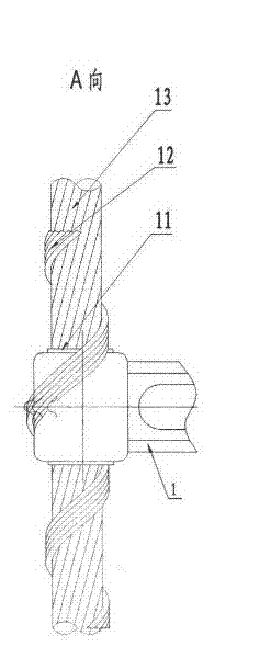 A pre-twisted anti-galling damping spacer