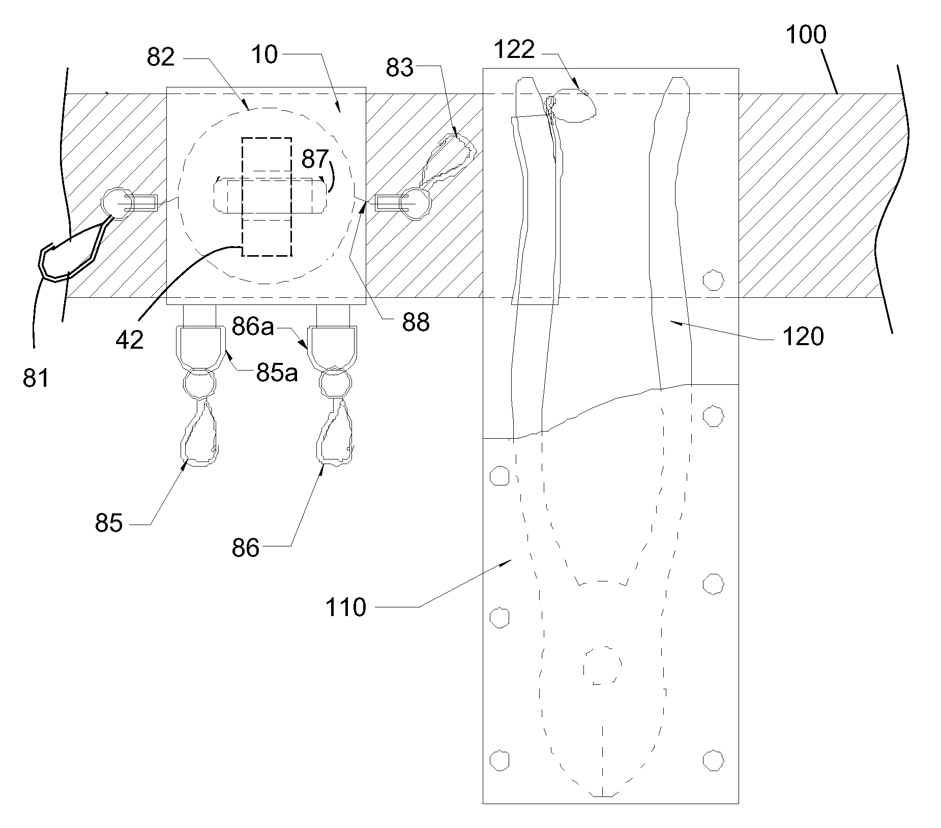 Tool belt mountable device for retractable tool lanyards