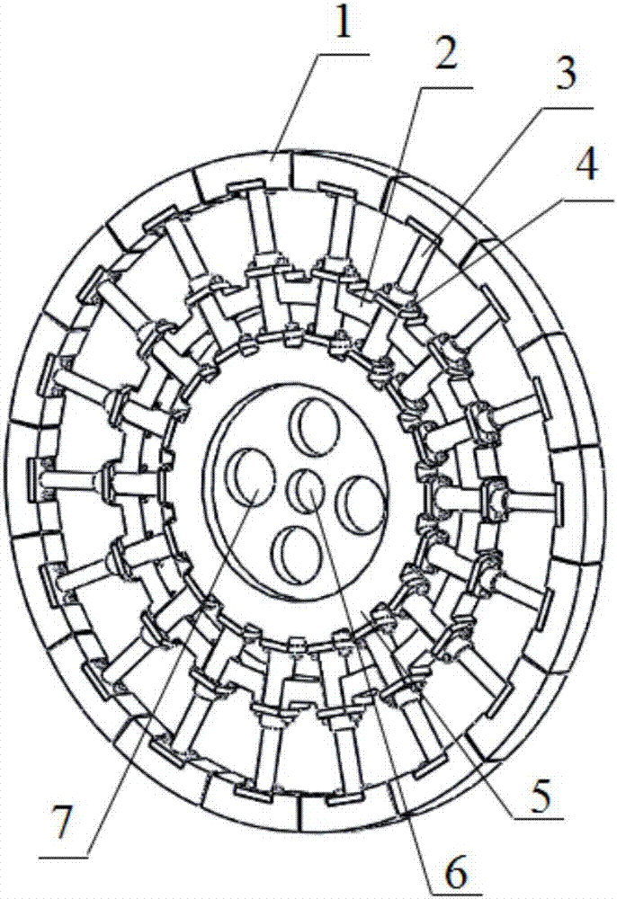 Non-inflatable mountain bicycle wheel and mountain bicycle