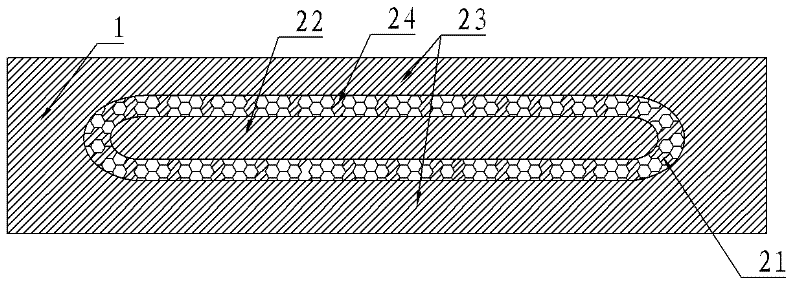 Electrode connection structure of semi-conductor electric heating piece