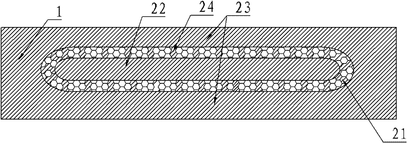 Electrode connection structure of semi-conductor electric heating piece