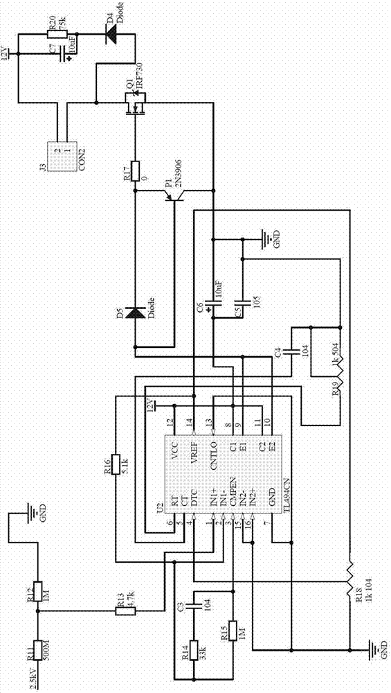 Device for detecting defects of insulating tool for hot-line work