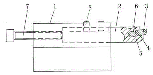 Lathe tool with extension-type tool bit