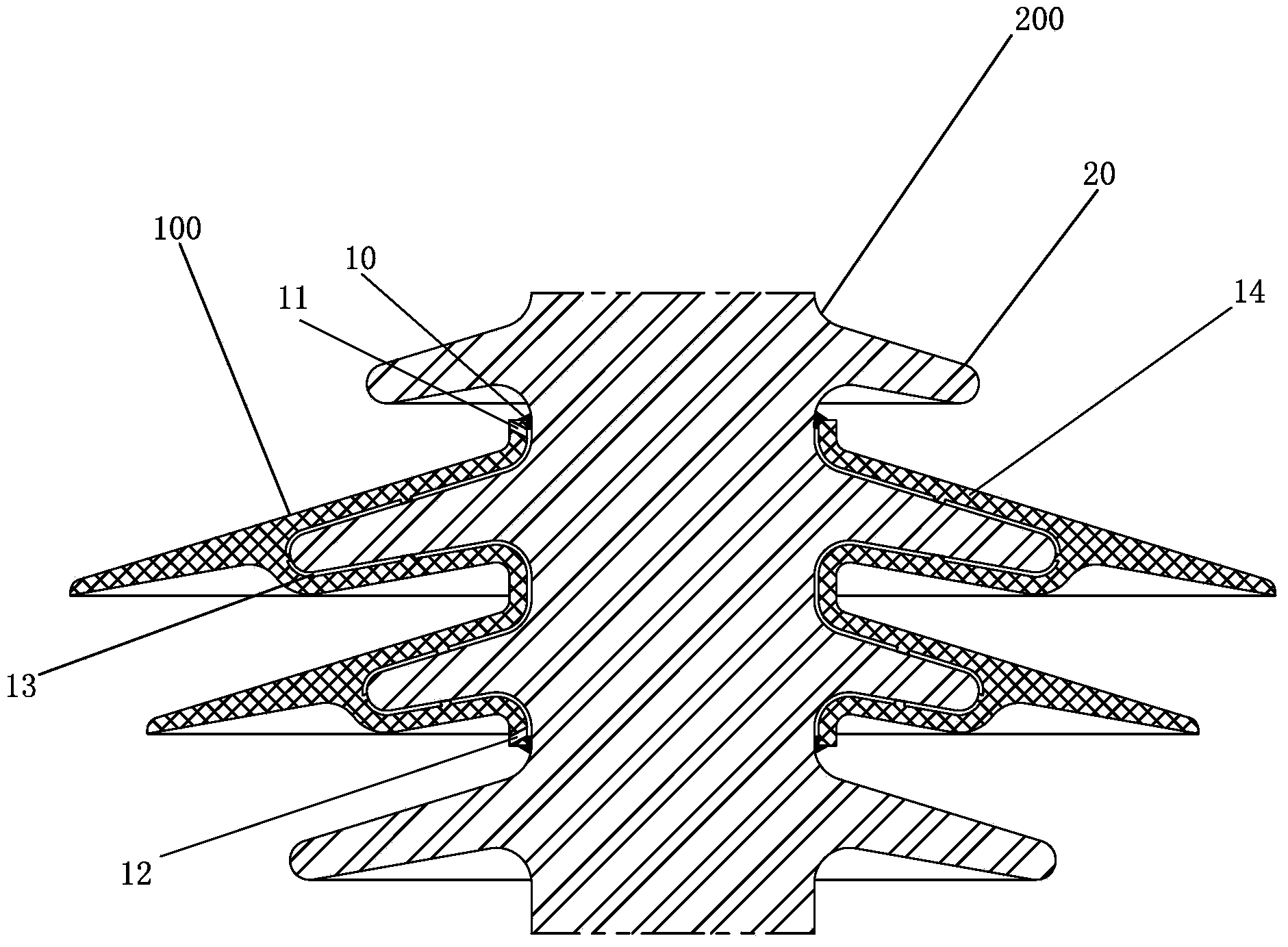 Auxiliary umbrella installing method and auxiliary umbrella