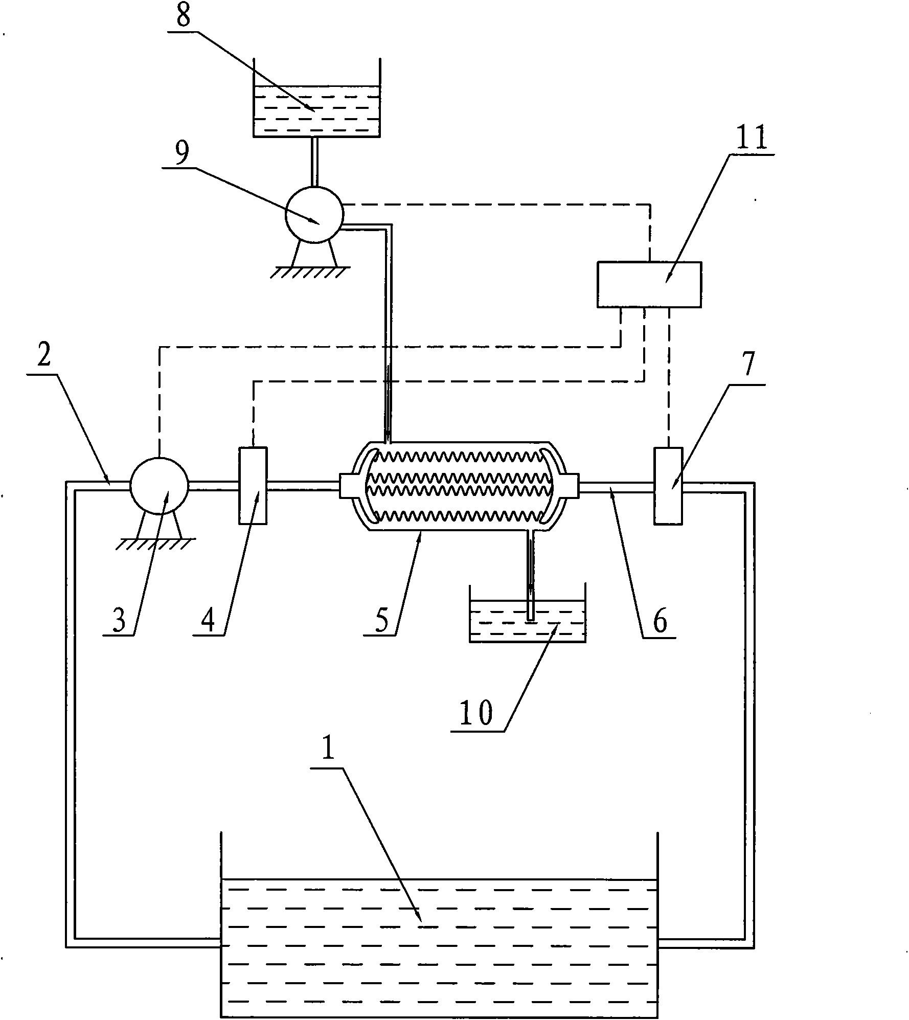 Polysilicon channel type wool making and cooling device