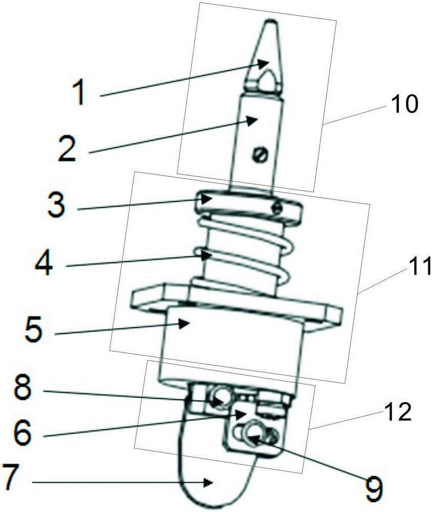 Elastic reverse triggering mechanism