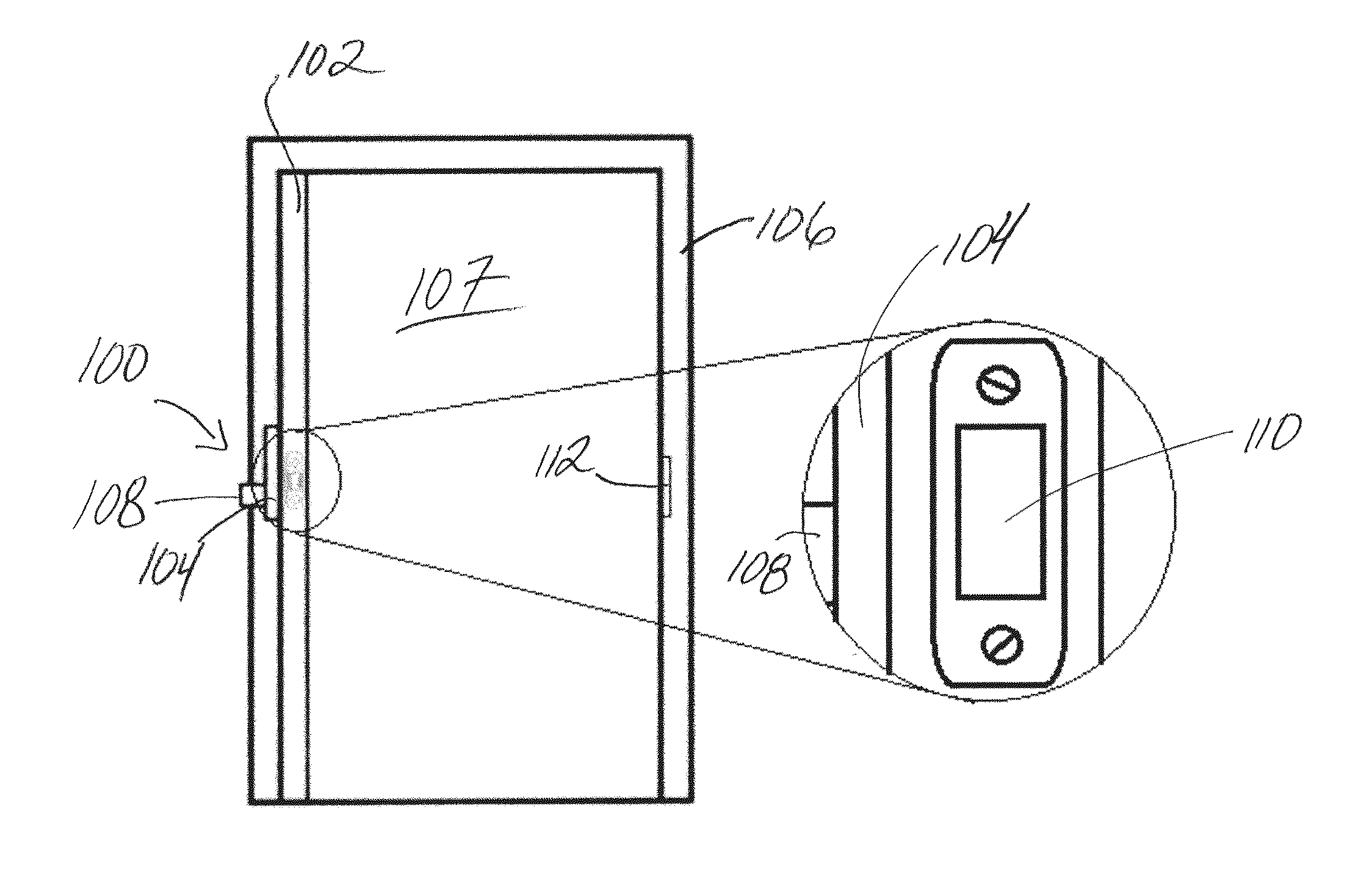 Lock device having position sensor