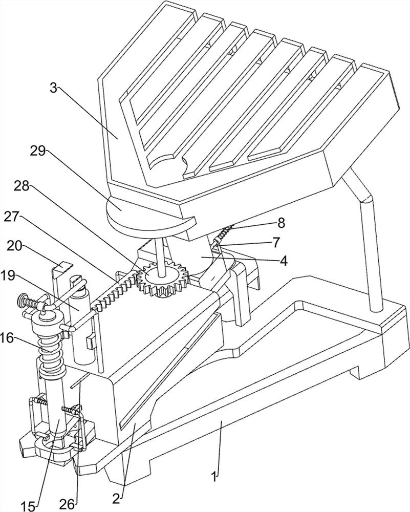 A convenient and fast nailing device for plates