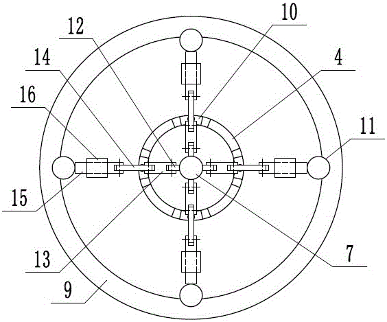 Rotary table type clamping device