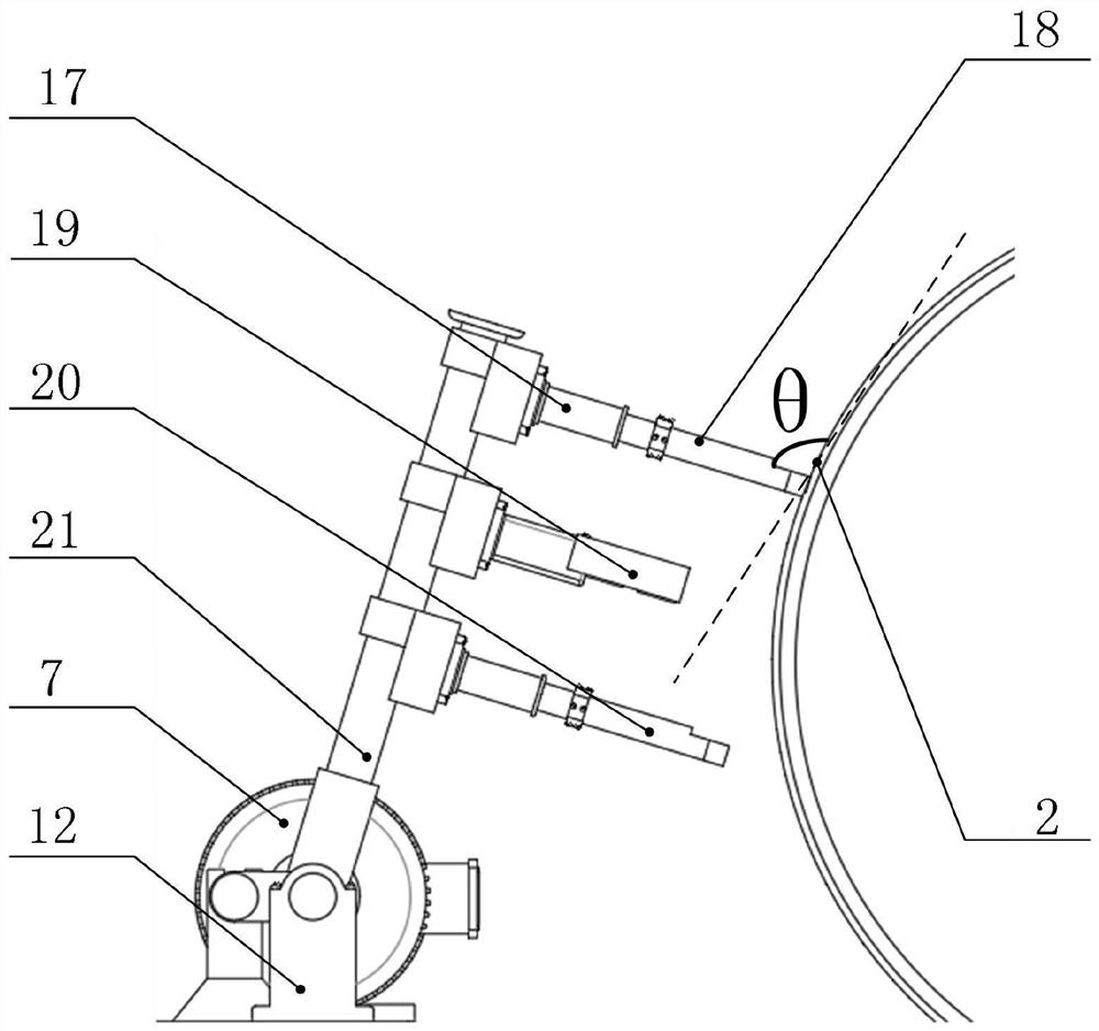 External burr scraping system and its scraping method