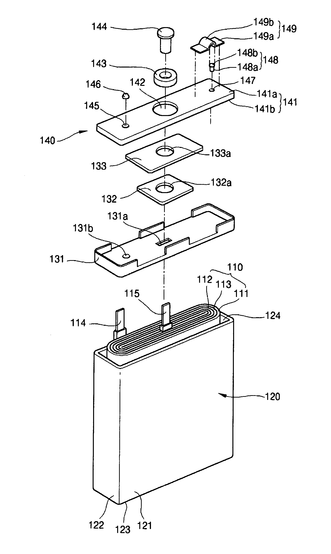 Lithium ion secondary battery having shape memory safety vent