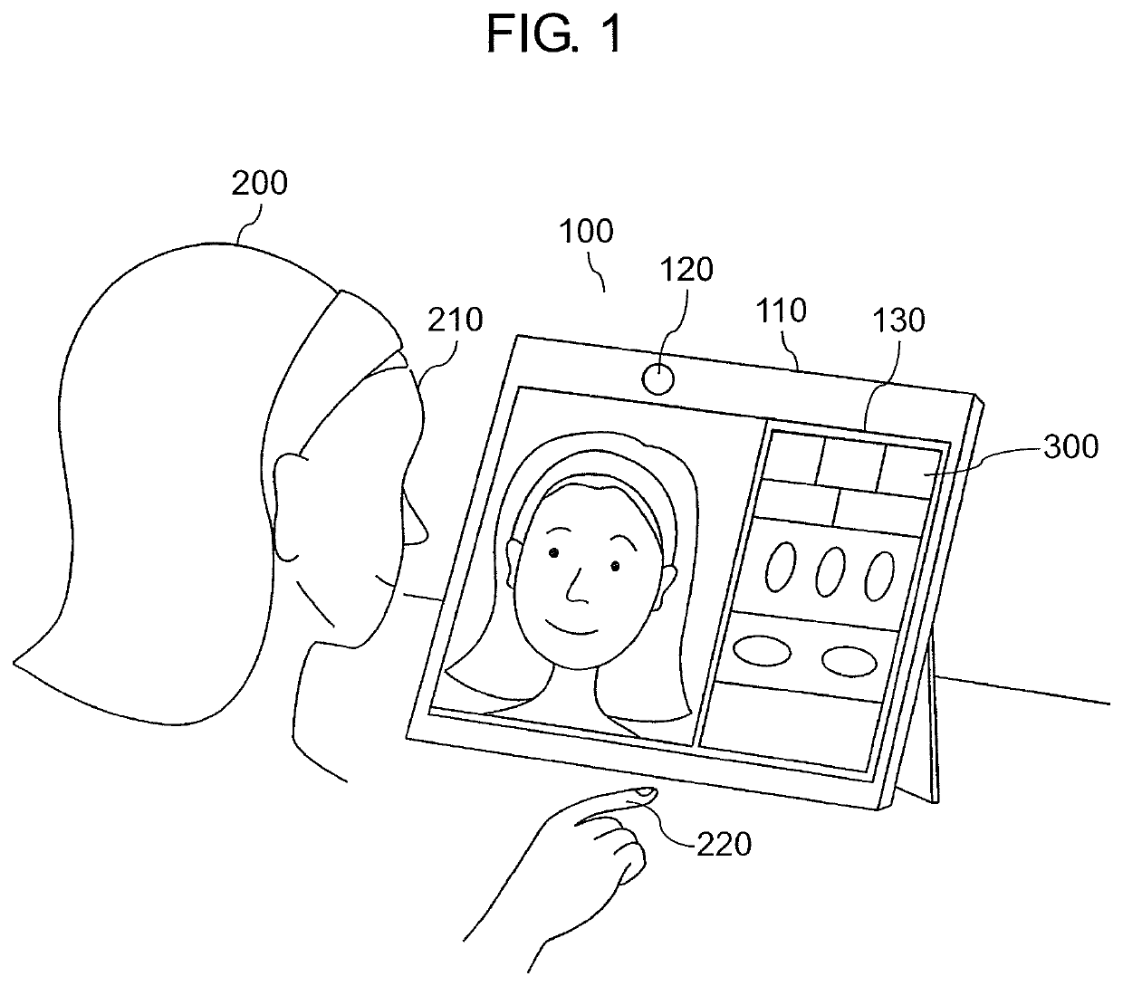 Virtual makeup device, and virtual makeup method