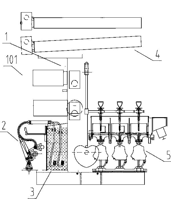 Spinning technology of spinning machine provided with a single spindle passive winding device