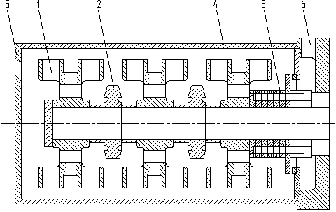 Ball-stirring mill for convex pin turbine