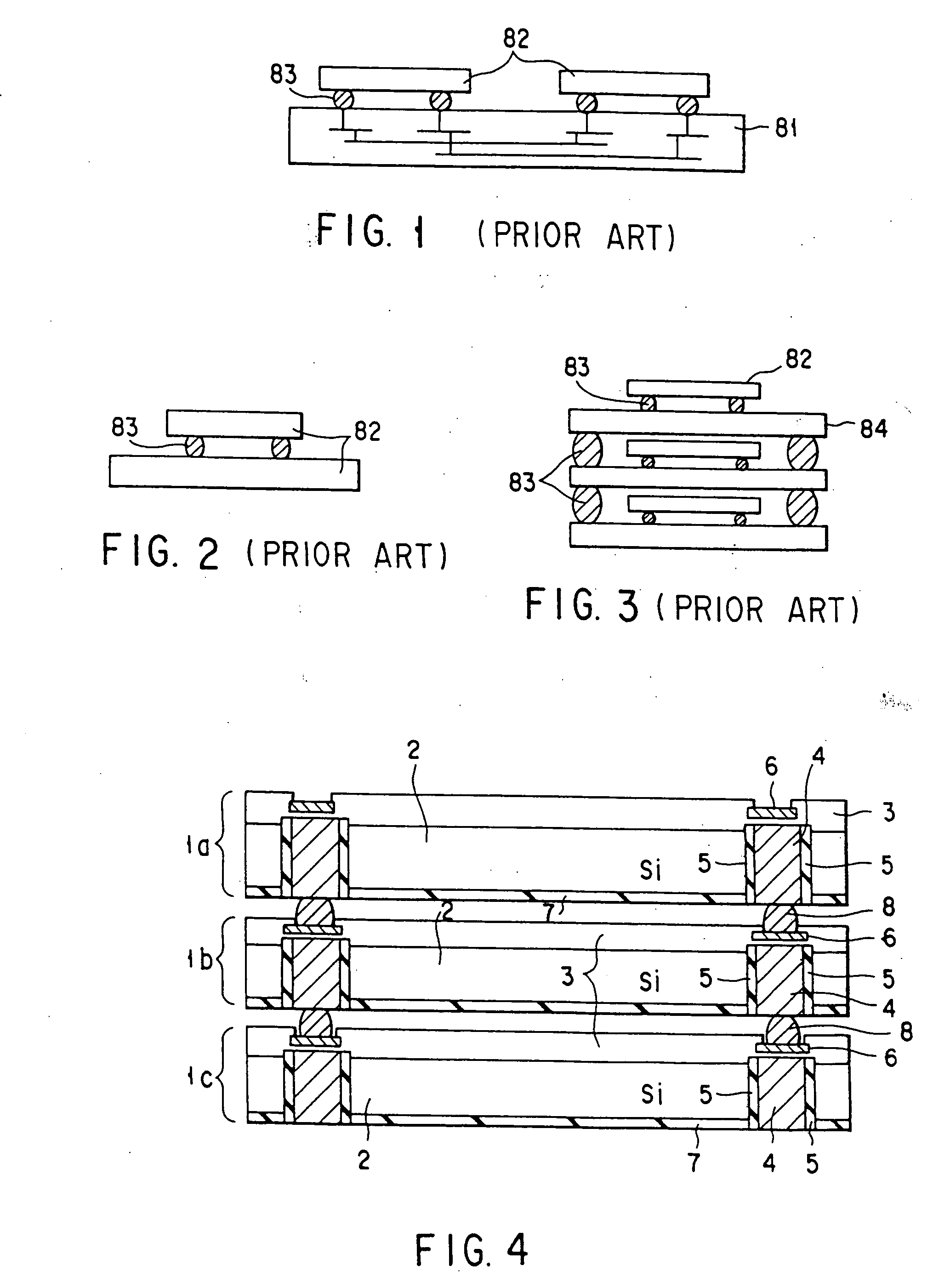 Multichip semiconductor device, chip therefor and method of formation thereof