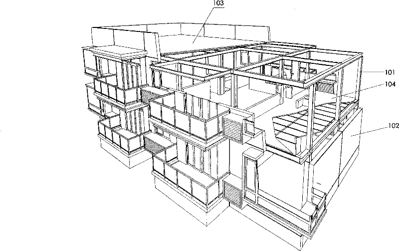 Industrialization energy-saving building house