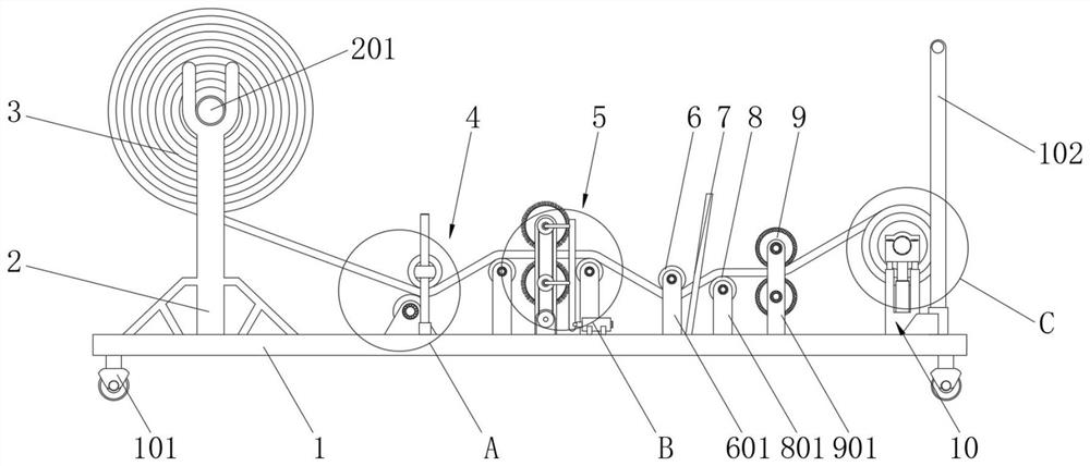 Cleaning device for fire fighting hose