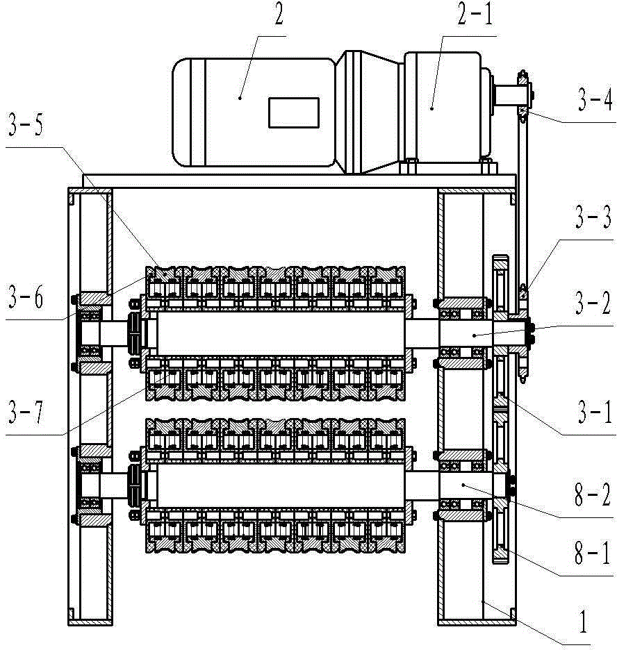 Sugarcane leaf stripping device