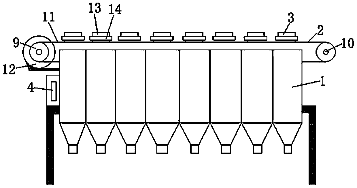 Food processing rectangular feeding barrel