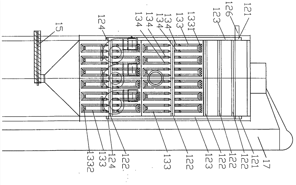 Continuous thermal cycle coal gangue pyrolysis gasification humidifying and tail gas purifying device