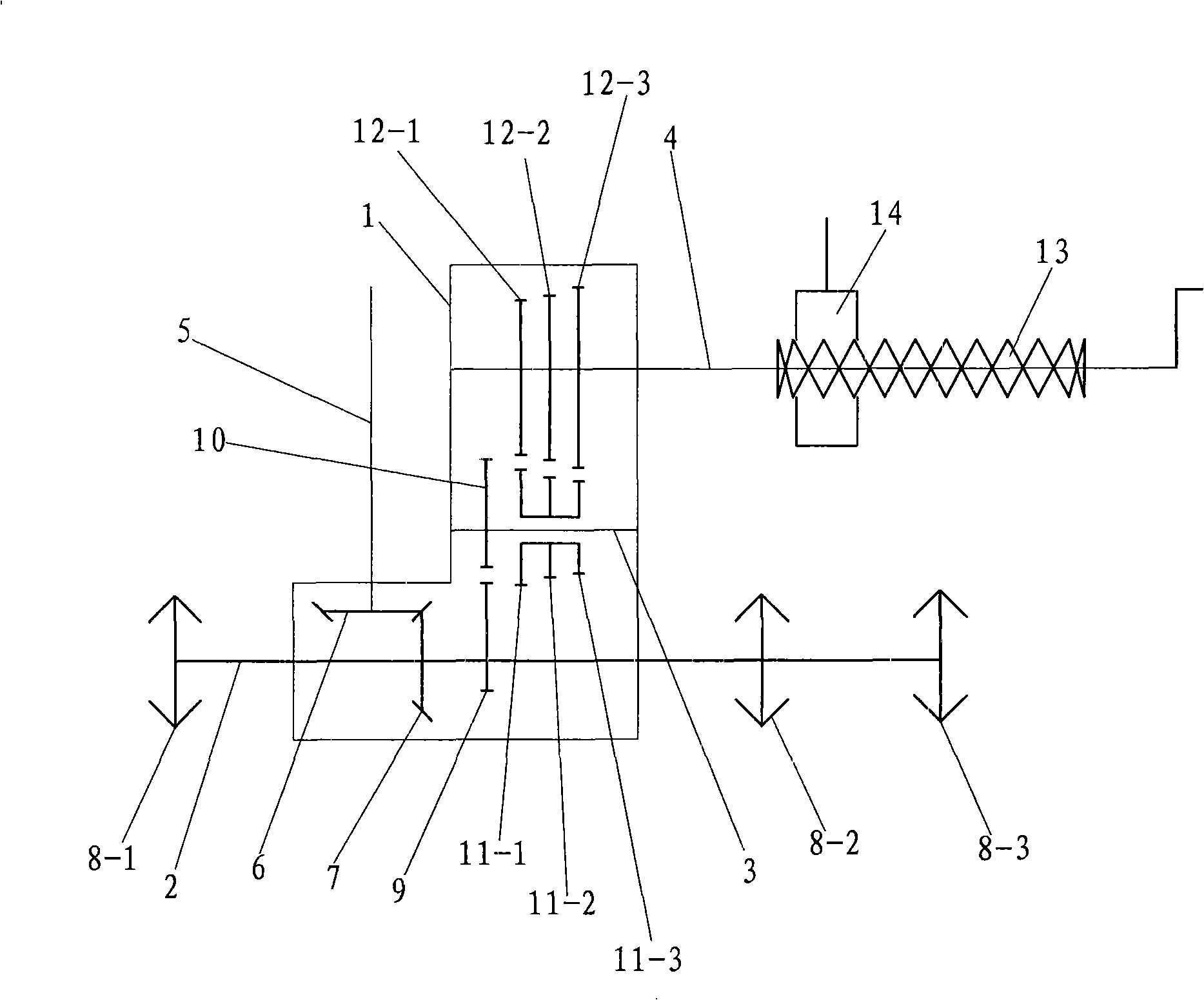 High-speed transplanter feeding and taking seedling link gear system