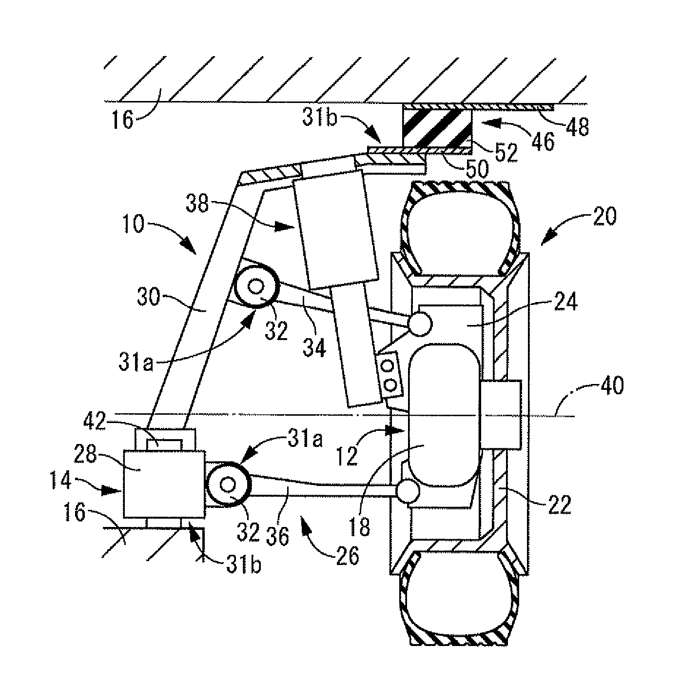 Drive unit vibration damping support for electric motor-driven vehicle