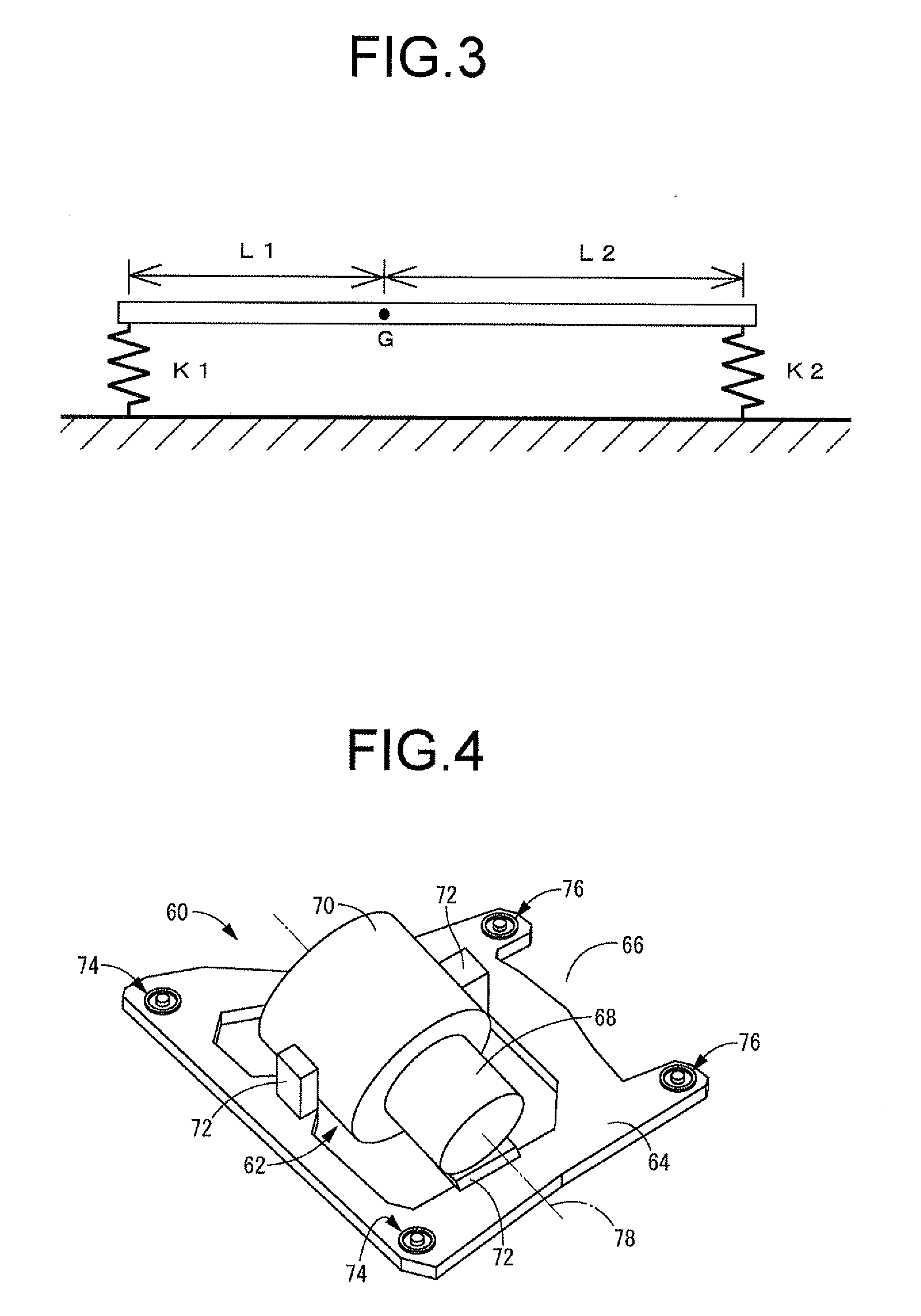 Drive unit vibration damping support for electric motor-driven vehicle