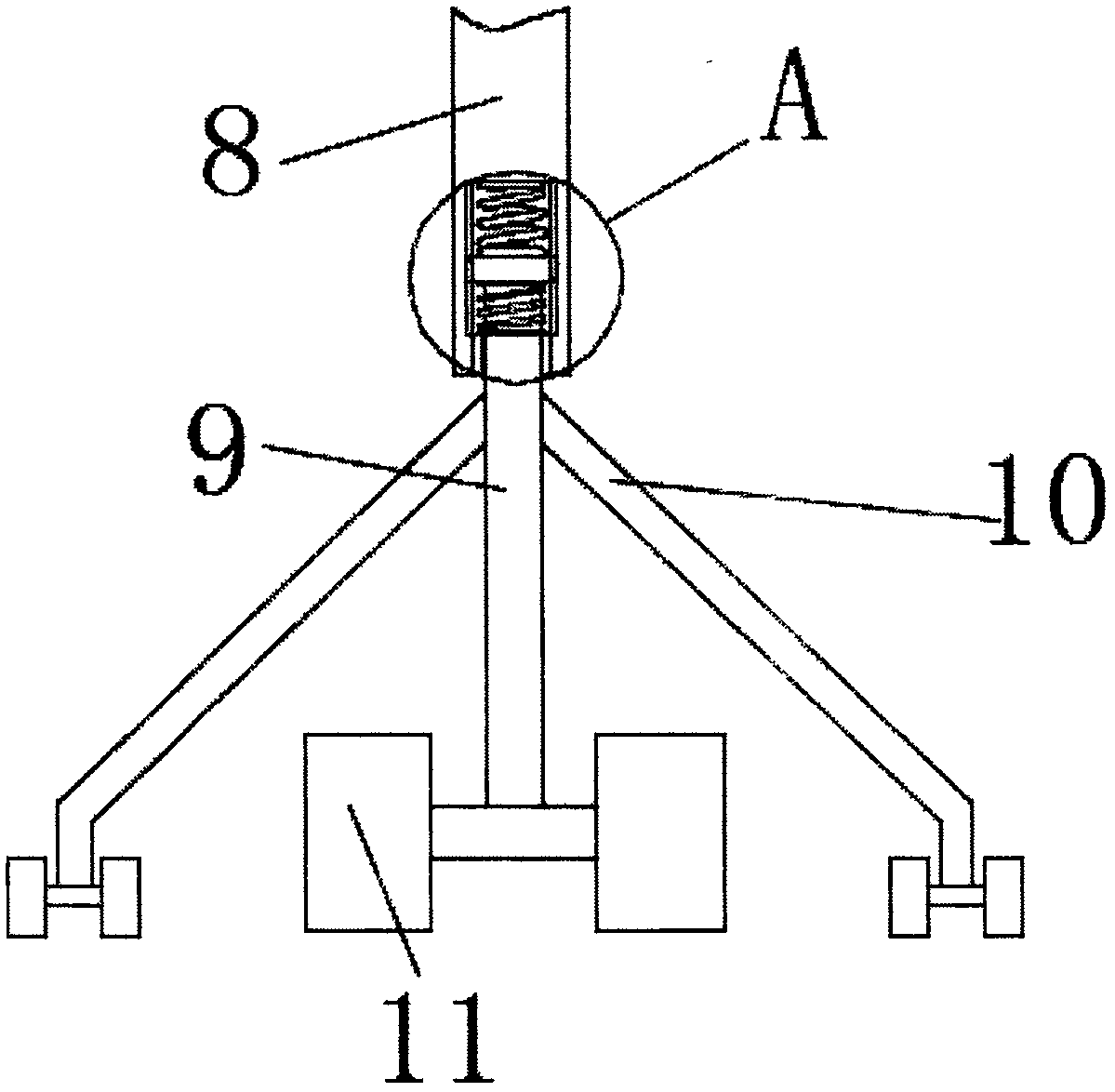 High-stability folding landing gear for unmanned aerial vehicle