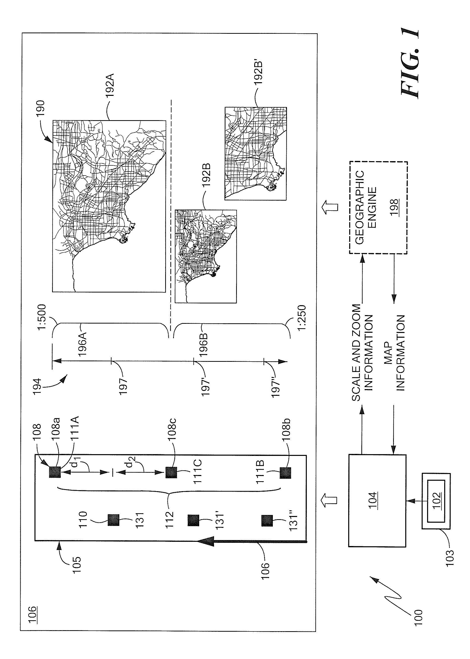 Apparatus and Method for Map Zooming