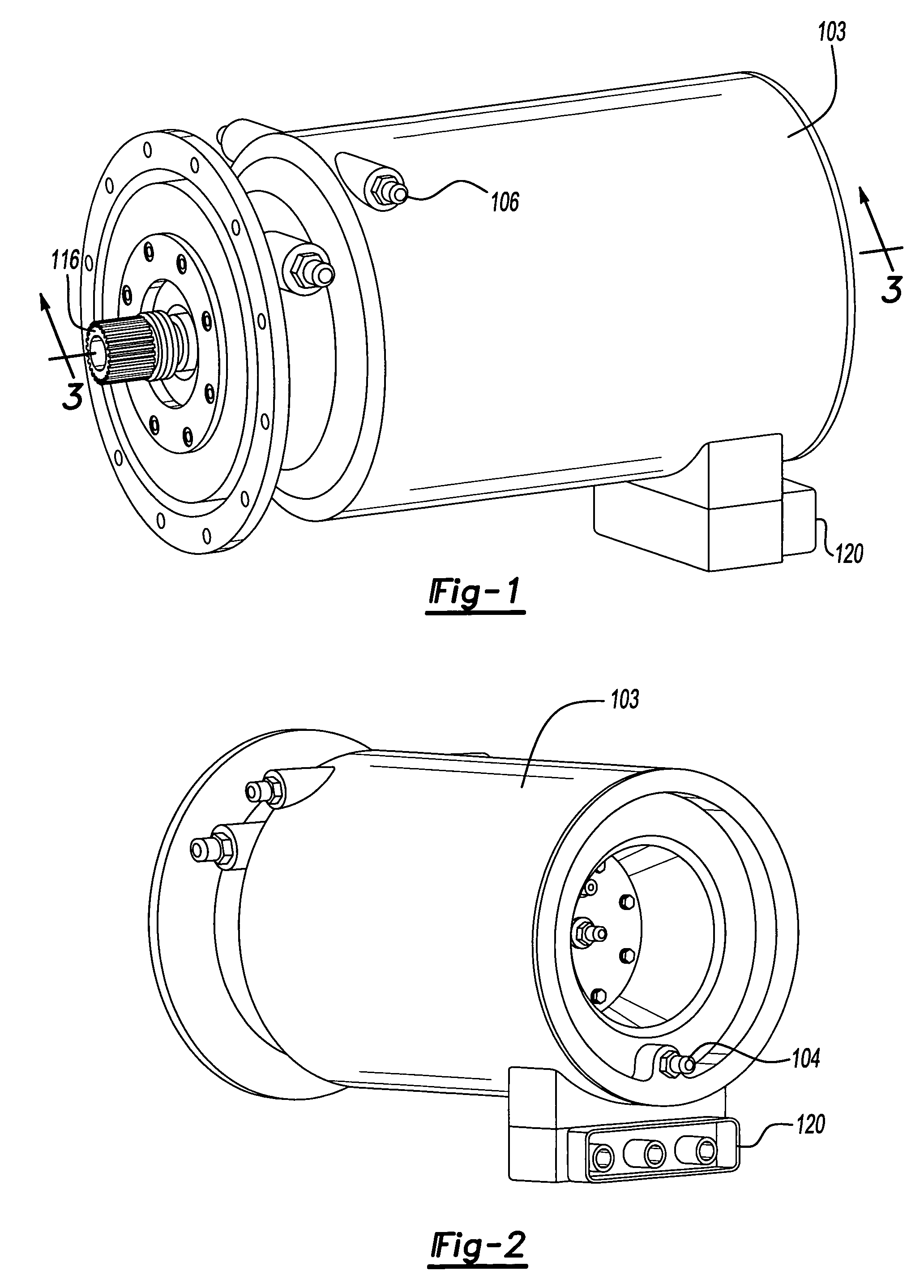 Fluid-submerged electric motor