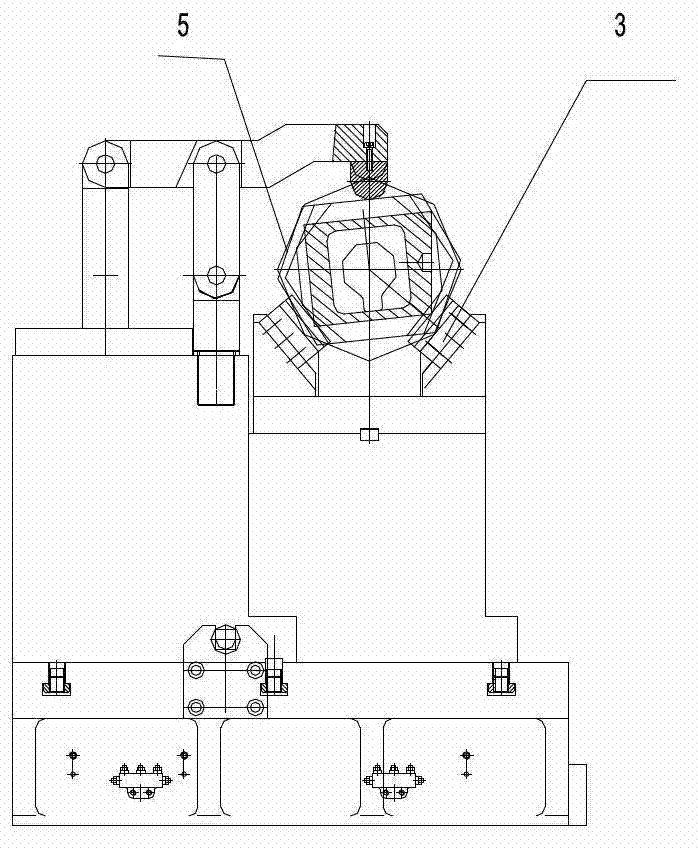 Horizontal numerical-control double-end-milling rear axle housing plane clamp