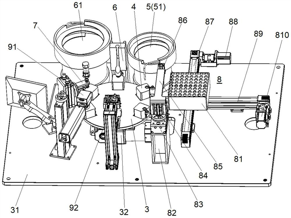 Test tube sealing cover assembling equipment and sealing cover assembling method