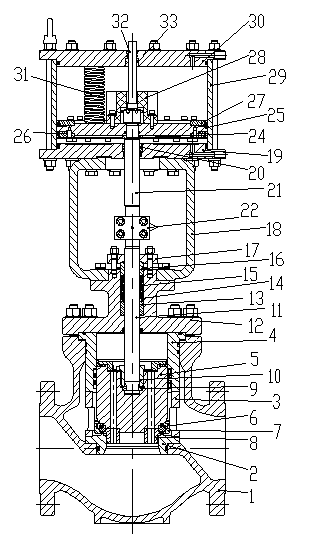 Floating type sealed mouse cage valve