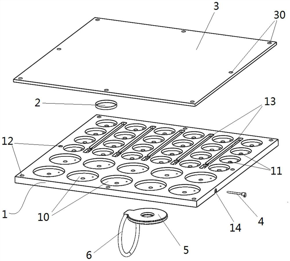 Make-up box and make-up storage system with same