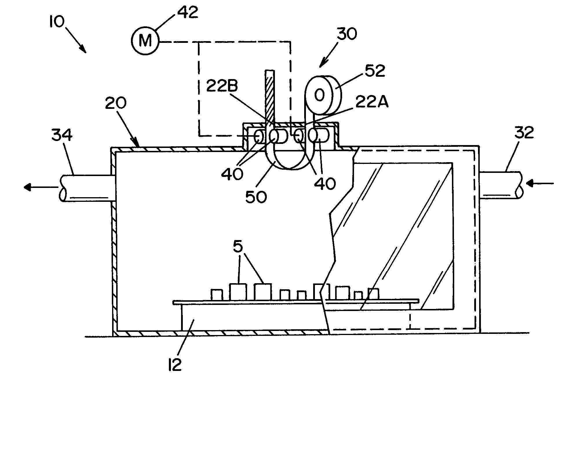 Visual detector for vaporized hydrogen peroxide