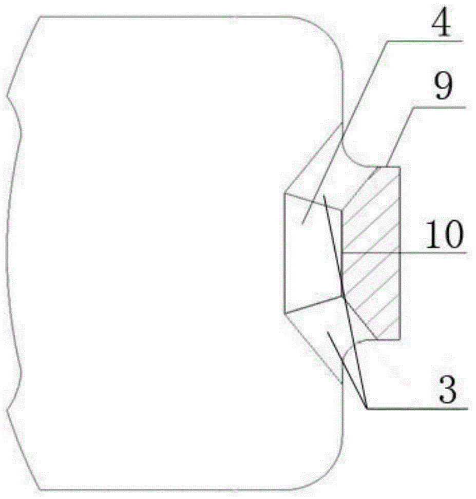 Artificial cervical intervertebral disc based on bending section with reversed U-shaped structure having like-trapezoidal section