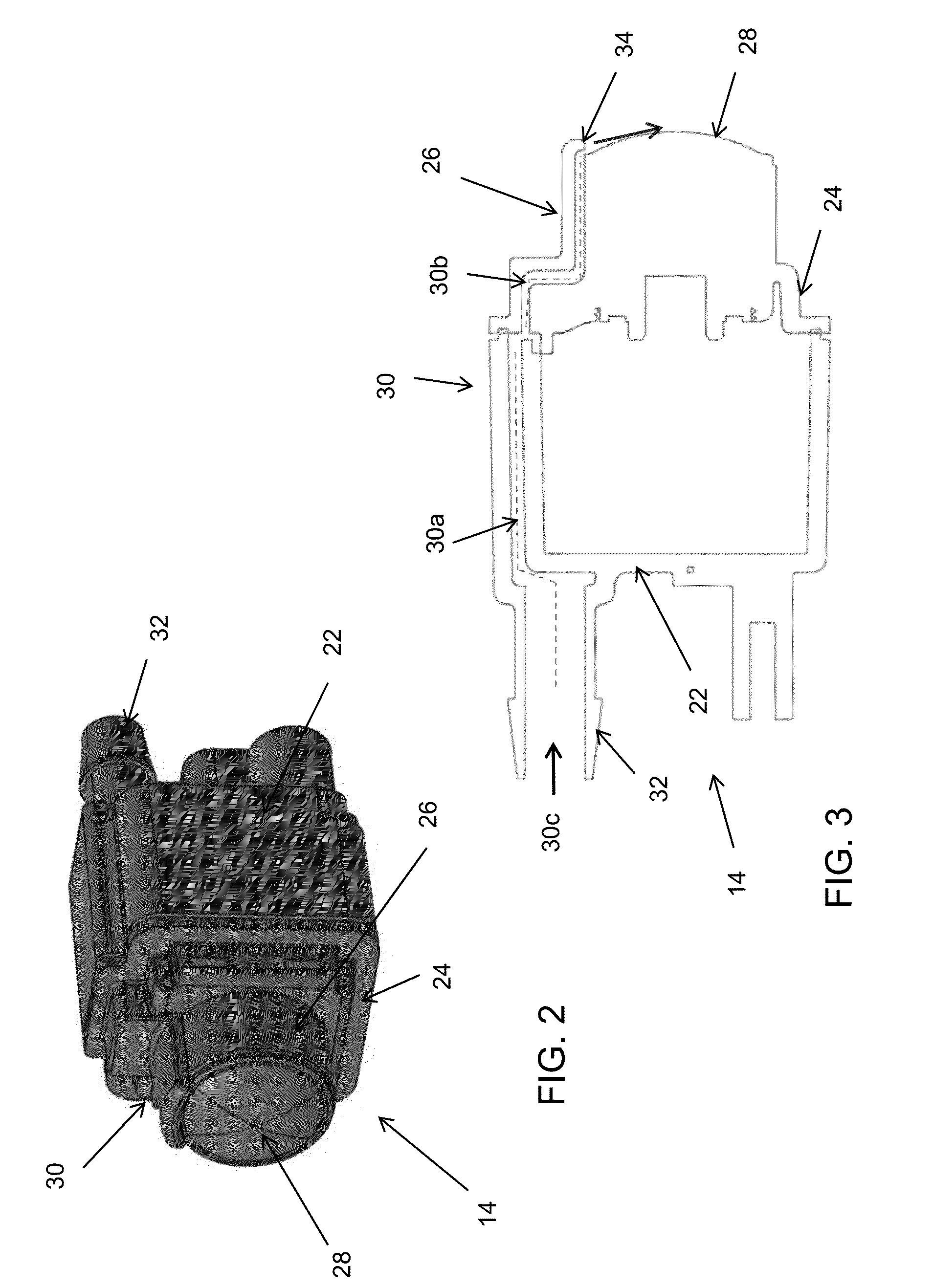 Vehicle camera with lens washer system