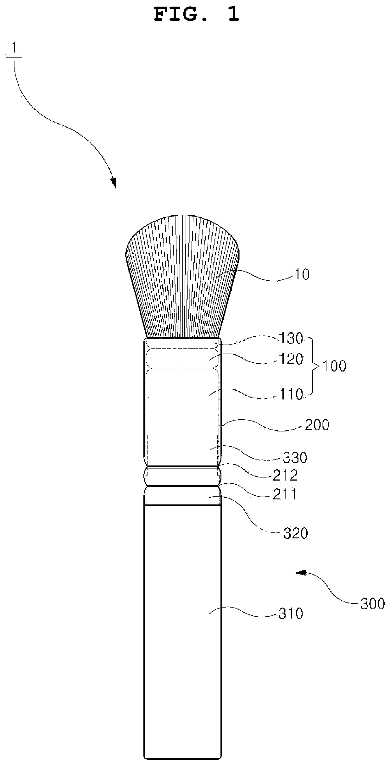 Cosmetic brush and manufacturing method thereof