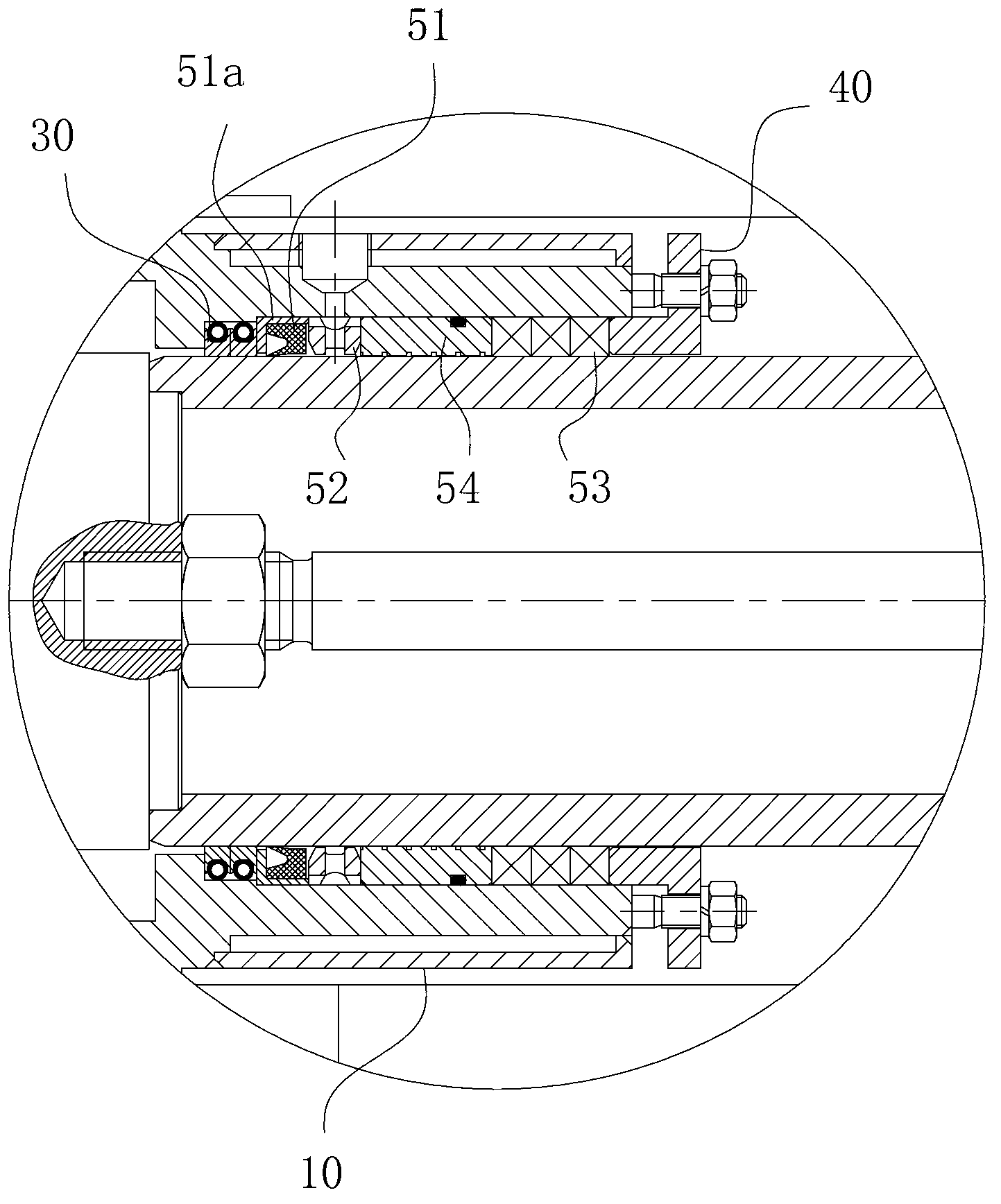 Combined sealing device for plunger pump