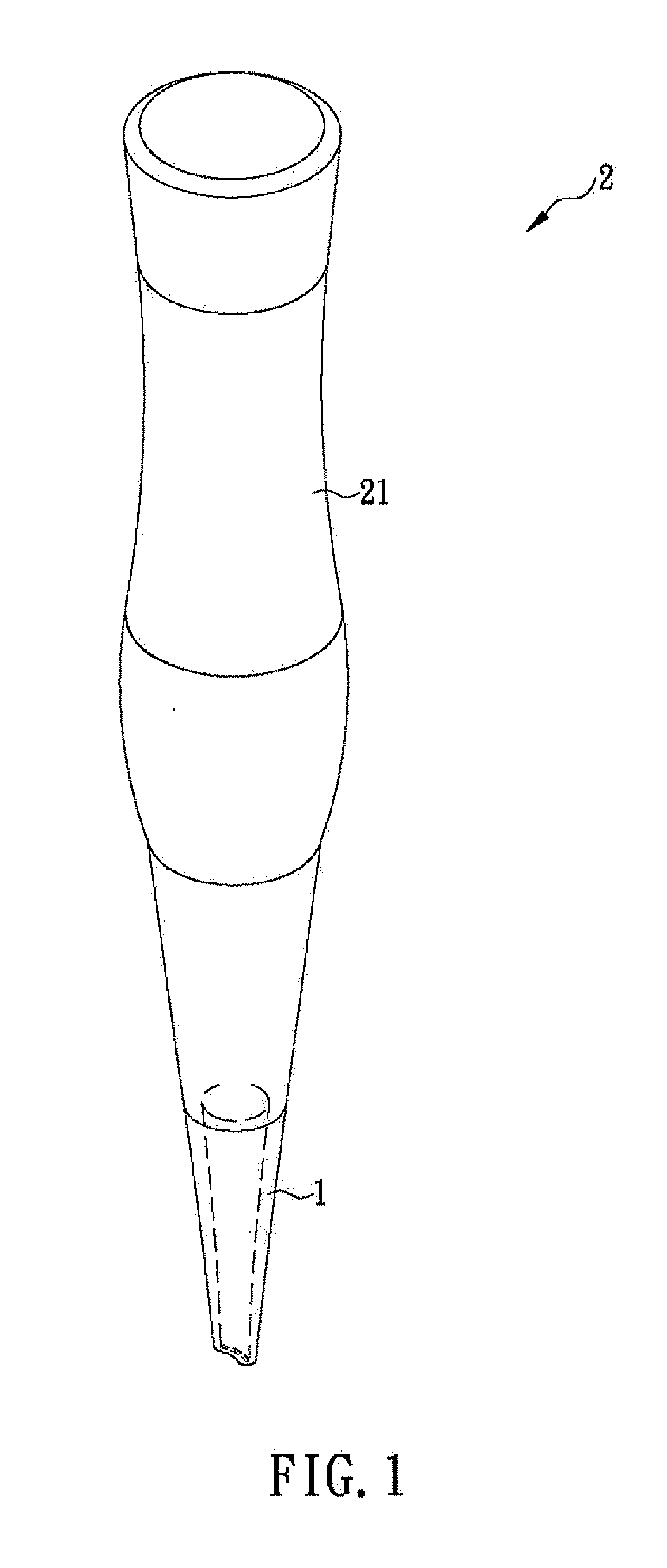 Tattoo needle guide tube with curved through hole