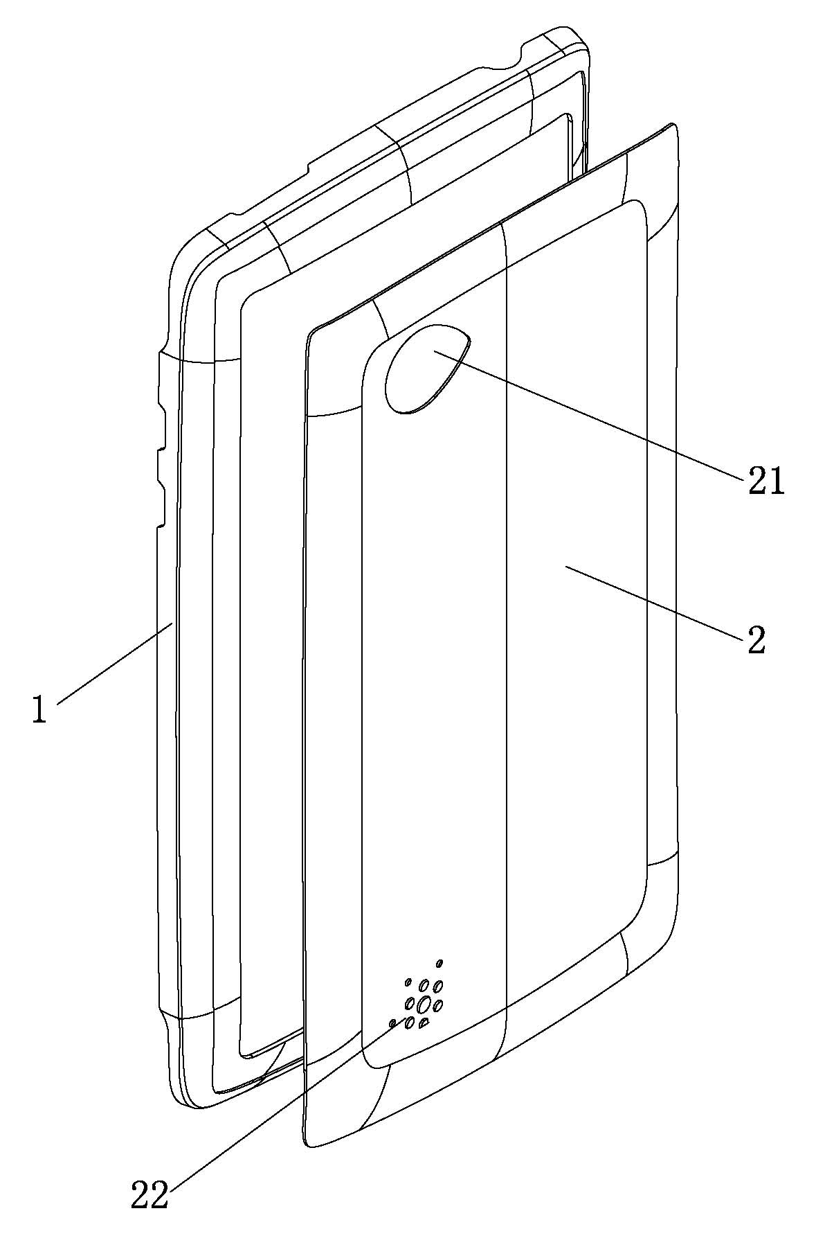 Ultrathin battery cover made of curved-surface carbon fiber material and manufacturing process of ultrathin battery cover