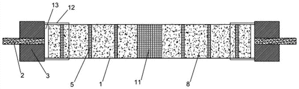 Friction energy consumption and dual-crossed shaped separating type buckling energy dissipation prevention component